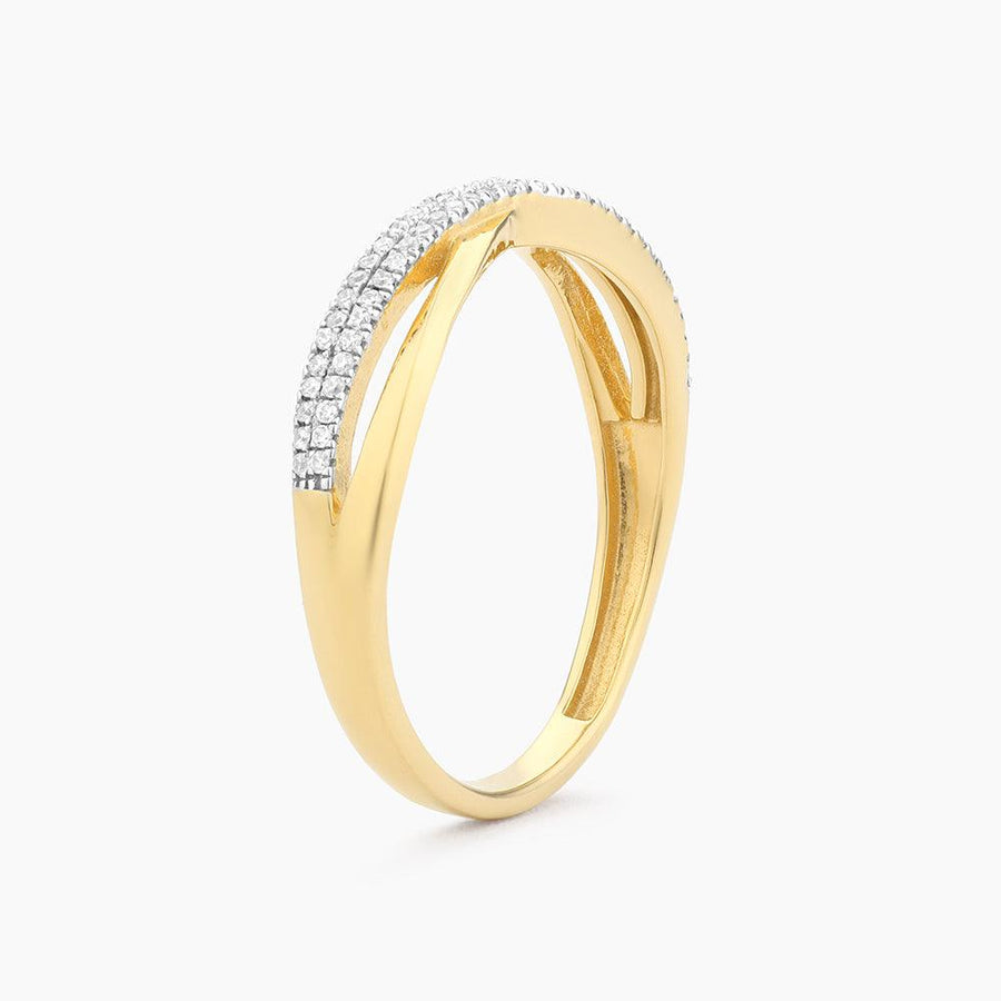 criss cross diamond ring