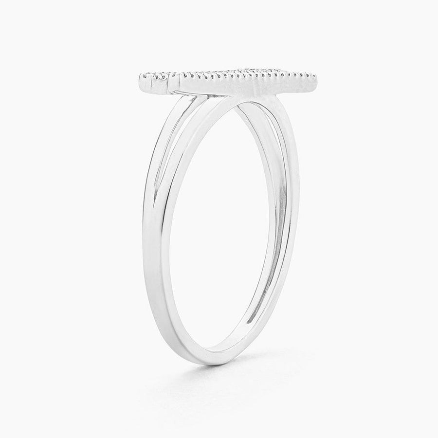 diamond split bar ring