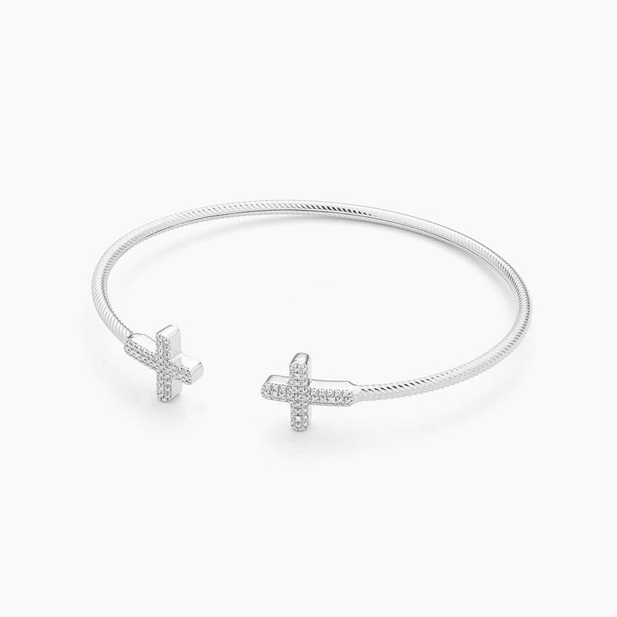 Keep The Faith! Cross Cuff Bracelet - Ella Stein 