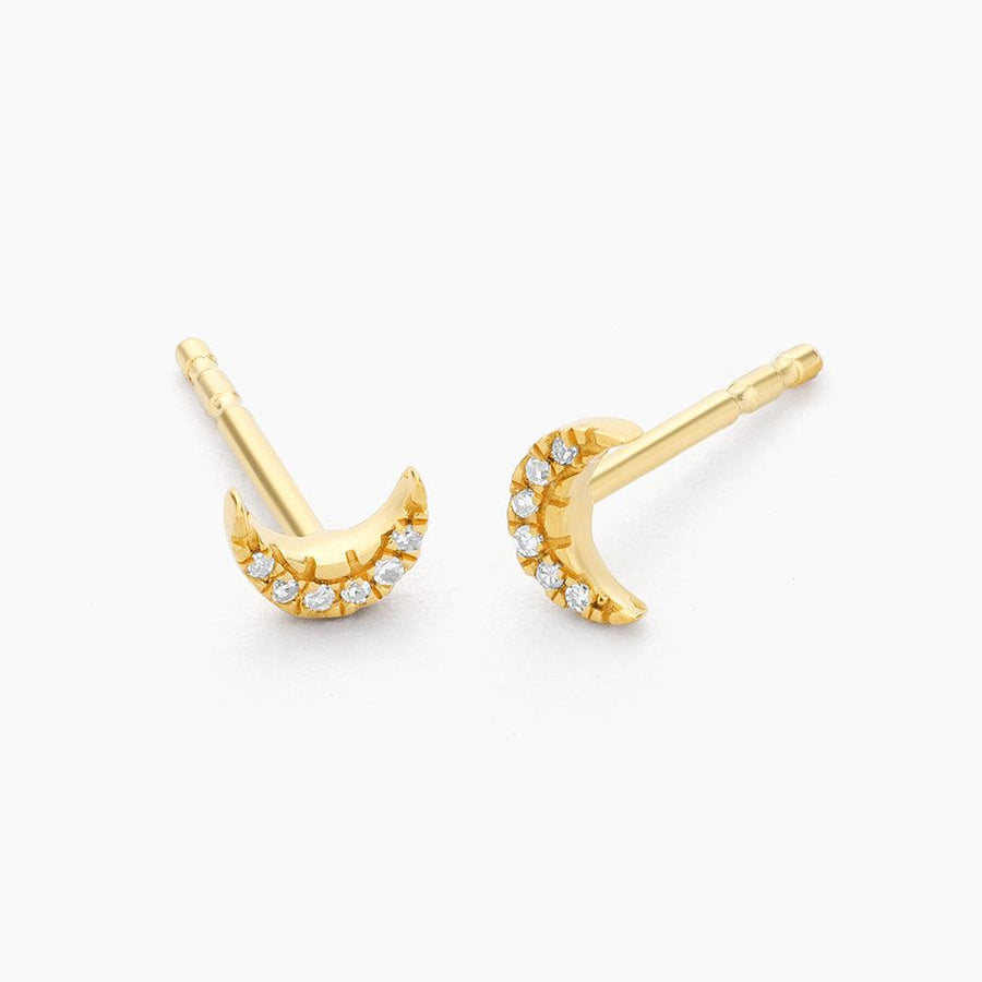 Crescent Moon Stud Earrings - Ella Stein 