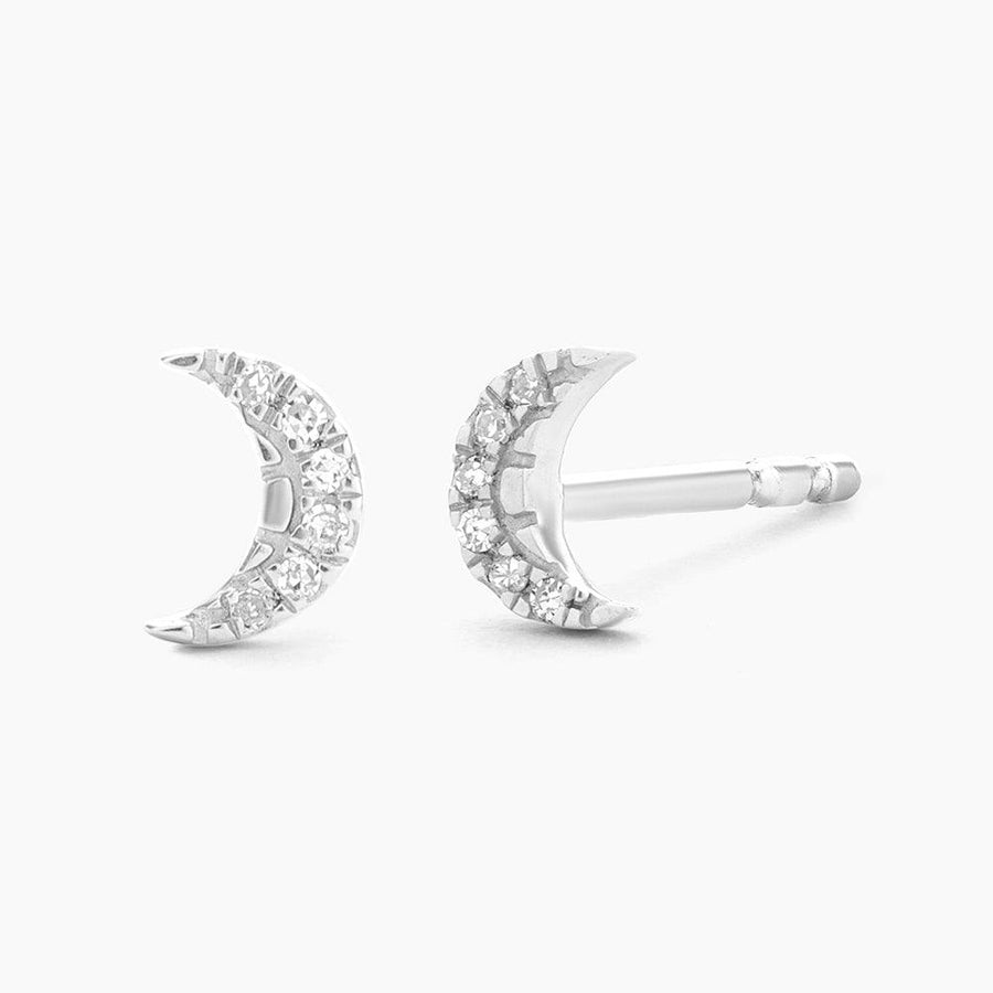 crescent moon earring studs