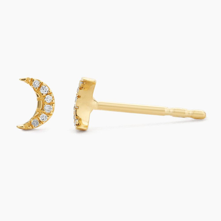 Crescent Moon Stud Earrings - Ella Stein 