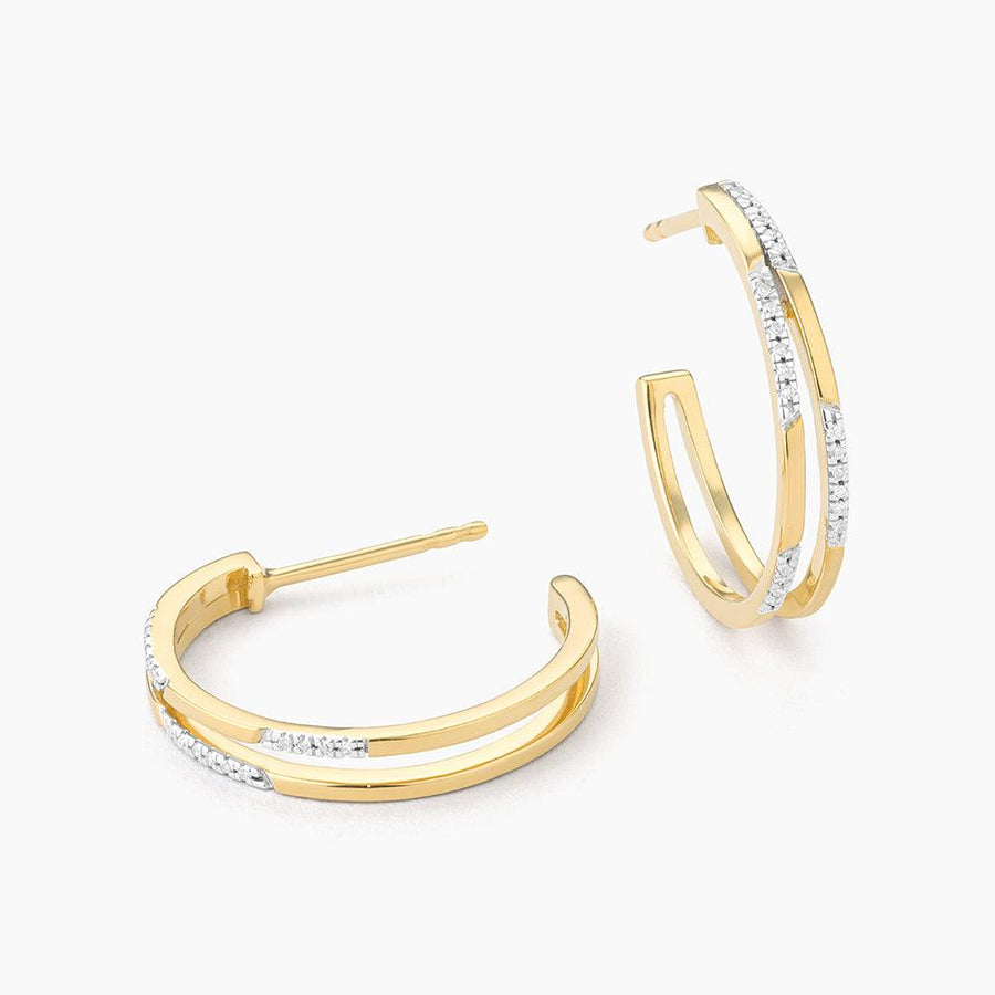 Alternate Bar Medium Hoop Earrings - Ella Stein 