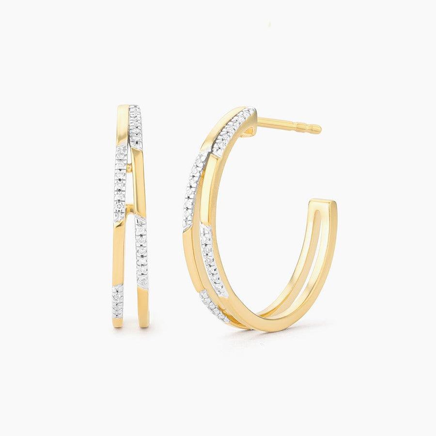 Alternate Bar Medium Hoop Earrings - Ella Stein 