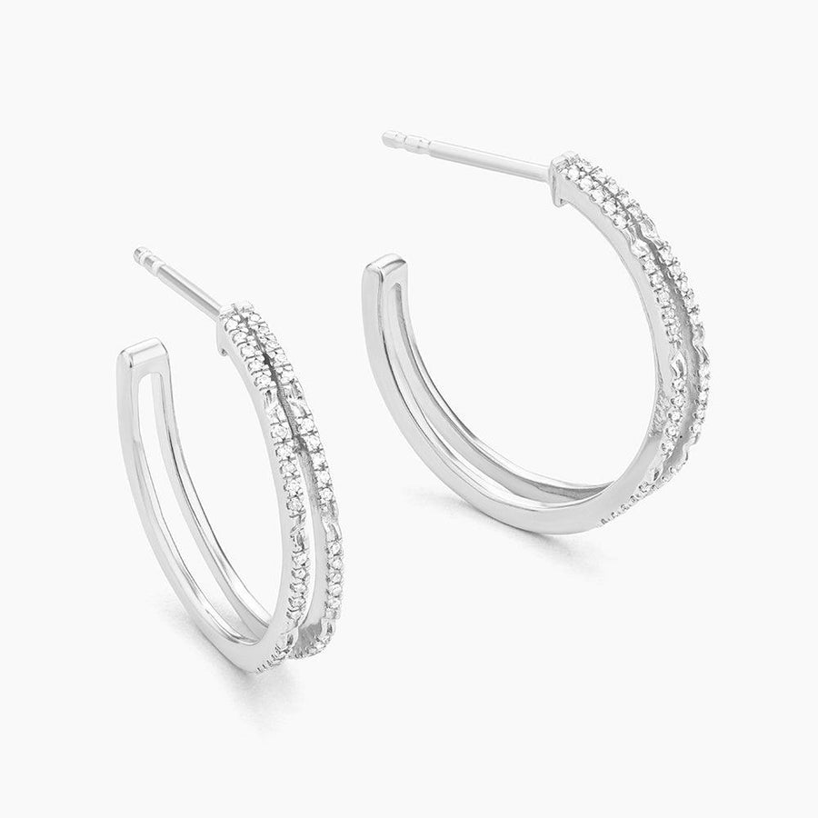 Bar hoop earrings 