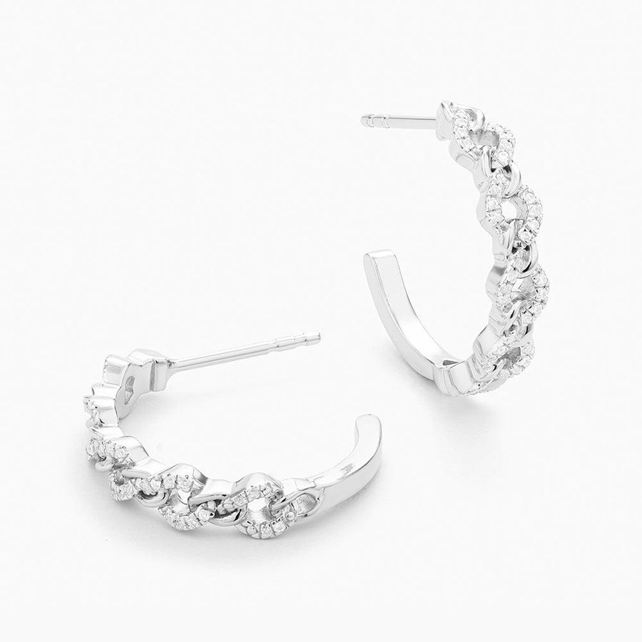 Mixed Link Hoop Earrings - Ella Stein 