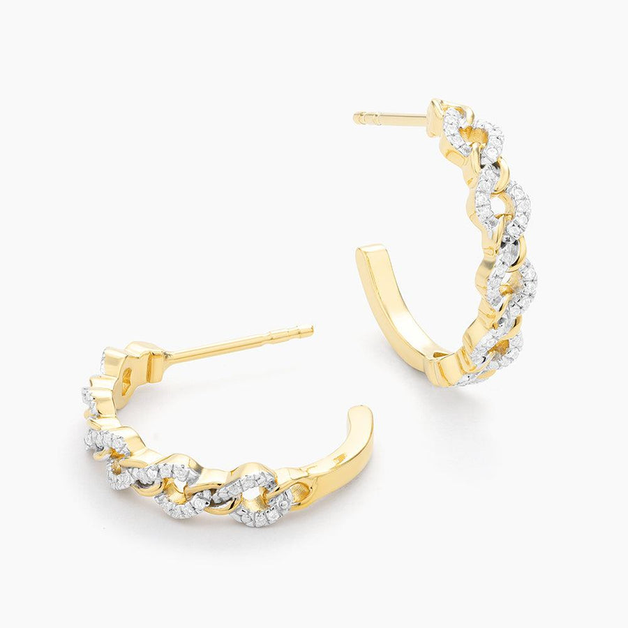 Mixed Link Hoop Earrings - Ella Stein 