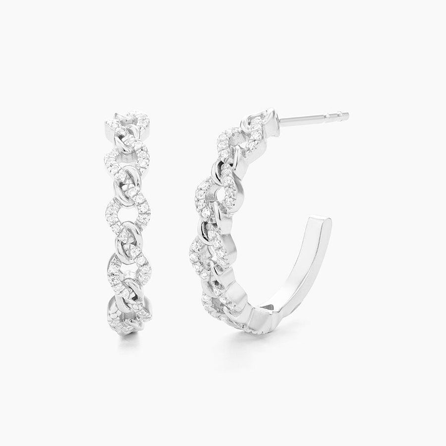 Mixed Link Hoop Earrings - Ella Stein 