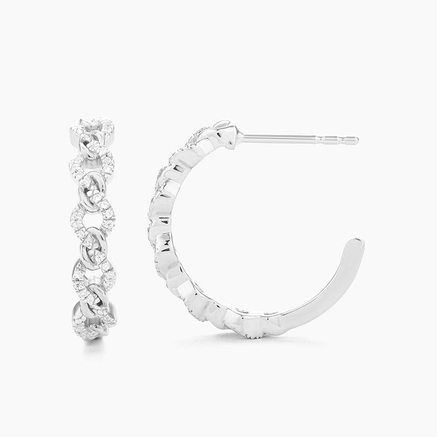 Mixed Link Hoop Earrings - Ella Stein 