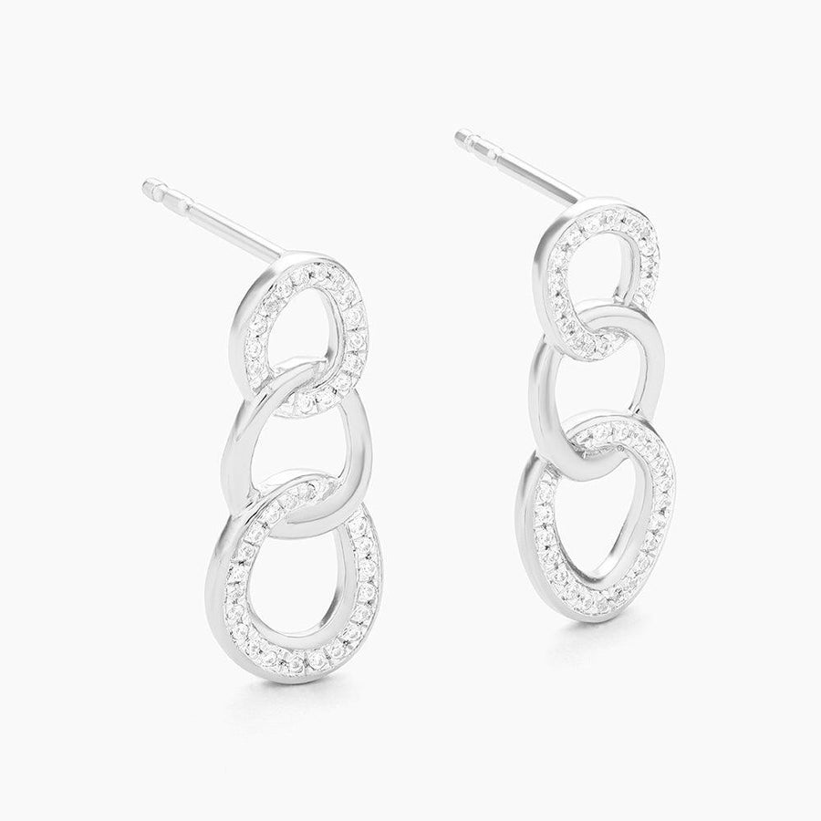 double hoop intertwined earrings