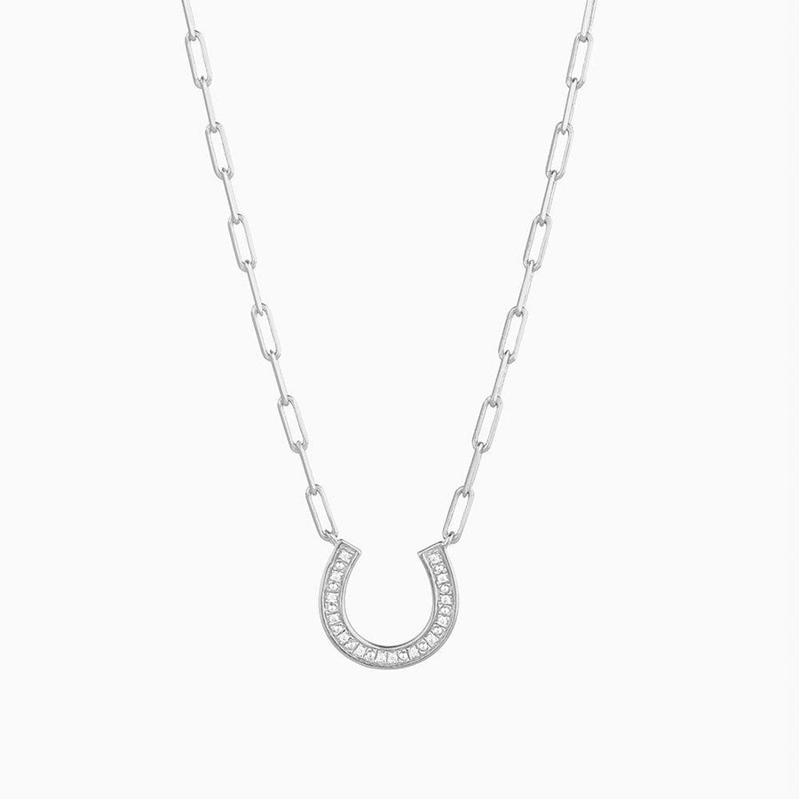 Lucky Horse Shoe Pendant Necklace - Ella Stein 