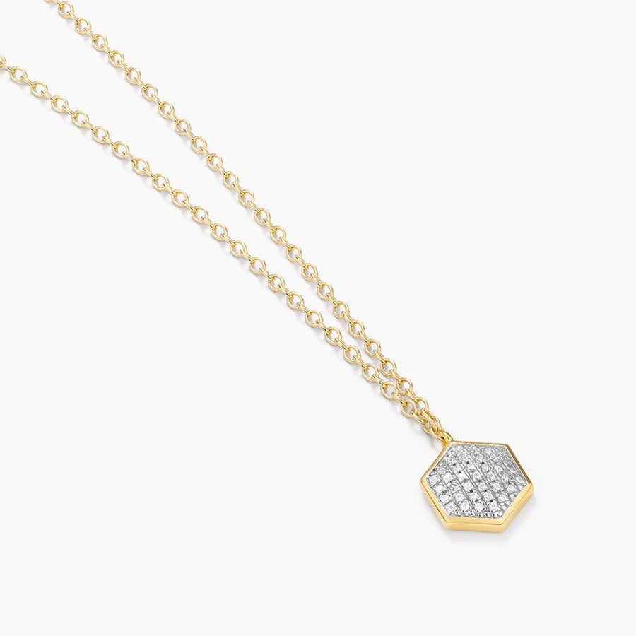 Shimmering Hexa Pendant Necklace - Ella Stein 
