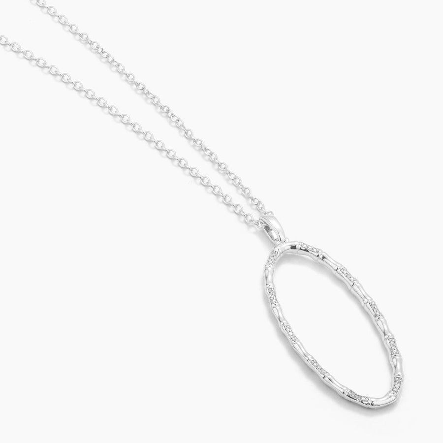 Bamboo Oval Pendant Necklace - Ella Stein 