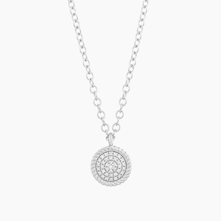 diamond circle pendant necklace