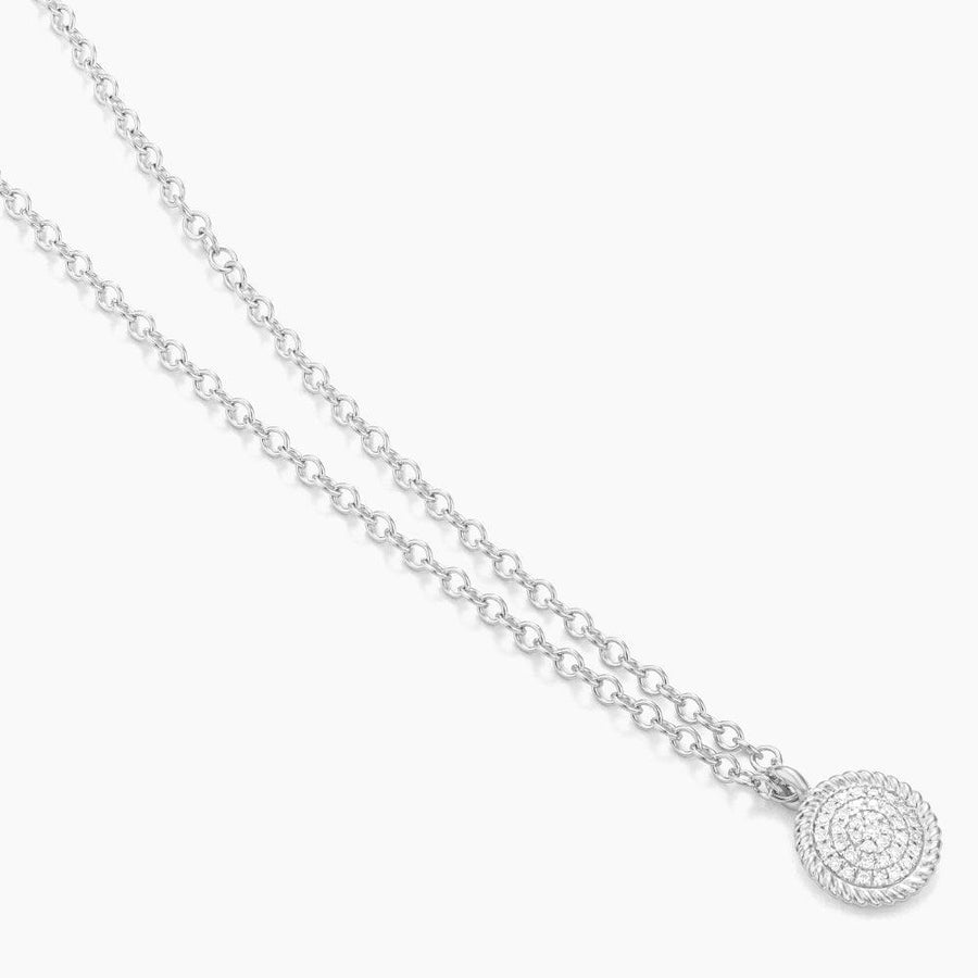 circle pendant necklace diamonds