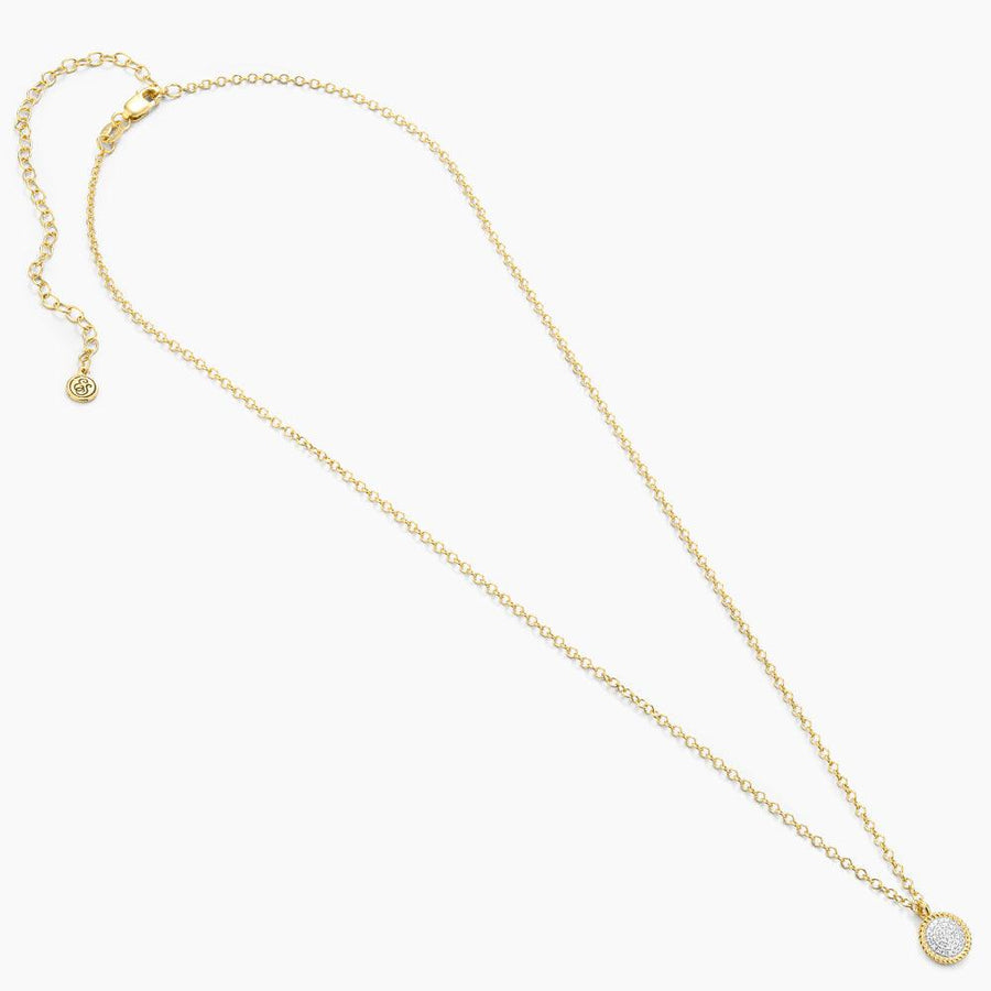 diamond circle pendant necklace gold